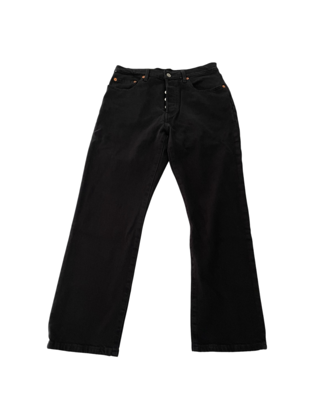 Levi's 501 Premium Women's Black Straight Leg Jeans W28 L26 Button Fly